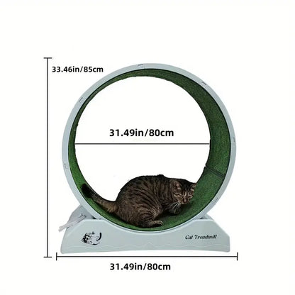 Pet Fitness Wheel for Cats and Dogs Indoor Exercise Treadmill Grey