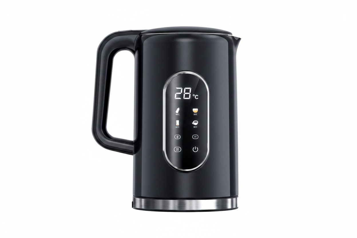 1.7L Smart Electric Kettle – 2200W Stainless Steel with Temp Control & Display-0