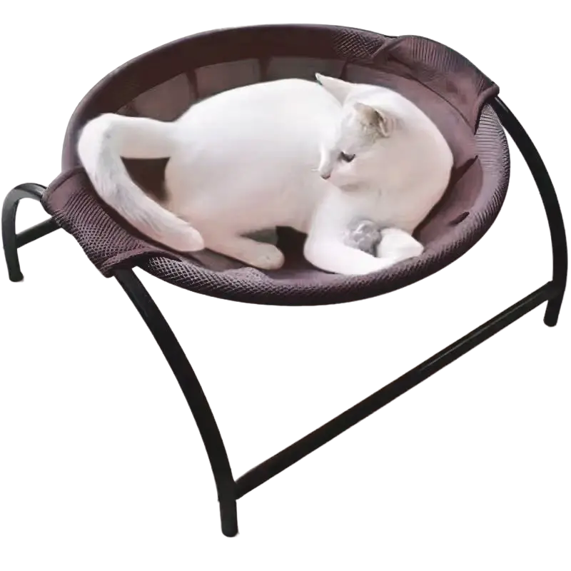 Cozy Cat Hammock Bed Elevated Breathable Mesh Supports 15lbs Easy-Clean