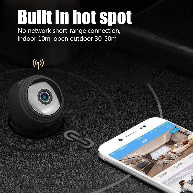 Mini WiFi Wireless Security Camera 1080P HD Remote Monitoring