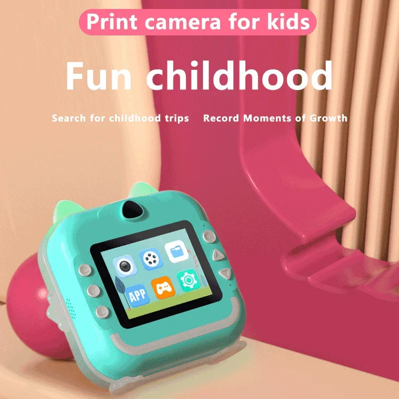 1080P HD Children's Digital Camera with Instant Photo Printing and 32GB Storage