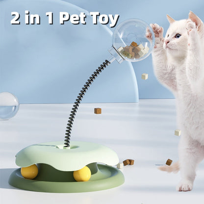 Feline Frenzy Interactive Cat Toy Treat Dispenser Ball for Cats-0