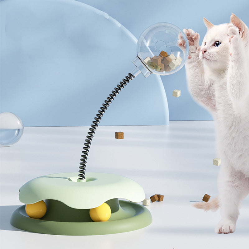 Feline Frenzy Interactive Cat Toy Treat Dispenser Ball for Cats-1