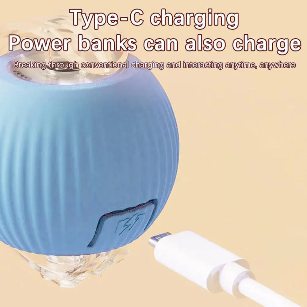 Rechargeable Smart Cat Toy Ball Interactive Automatic Pet Play Ball-3