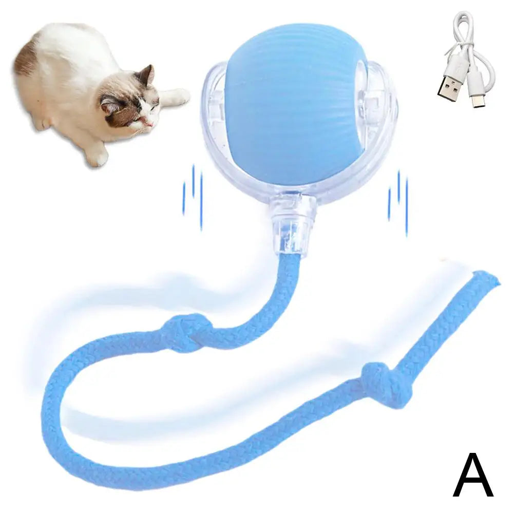 Rechargeable Smart Cat Toy Ball Interactive Automatic Pet Play Ball-5