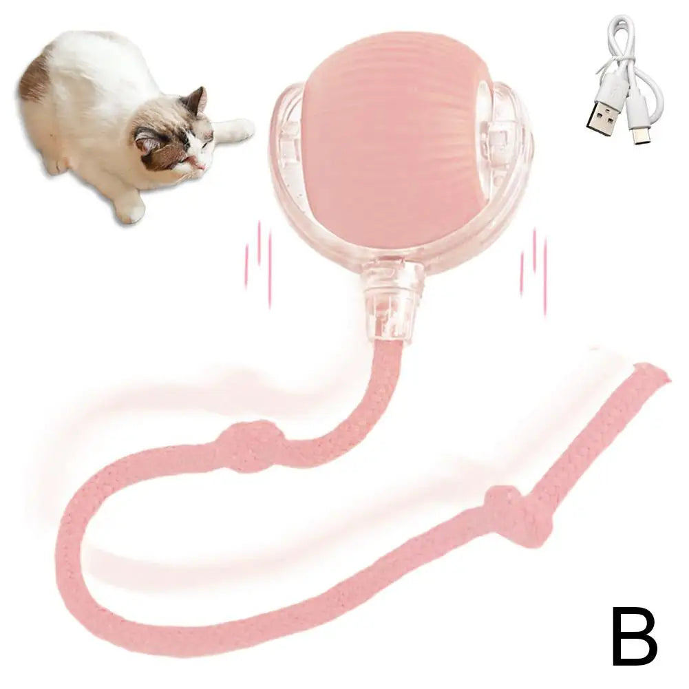 Rechargeable Smart Cat Toy Ball Interactive Automatic Pet Play Ball-6