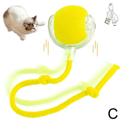 Rechargeable Smart Cat Toy Ball Interactive Automatic Pet Play Ball-7