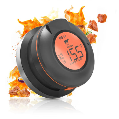 Grill Smart Wireless Meat Thermometer AT-02 with 4 Probes Black-0