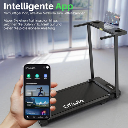 3in1 Folding Under Desk Treadmill 2.5HP Smart Walking Pad with LED-2