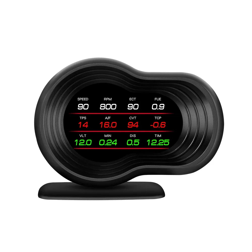 OBD2 Car HUD F9 Digital Head-Up Display with Smart Alarm for Gasoline Cars