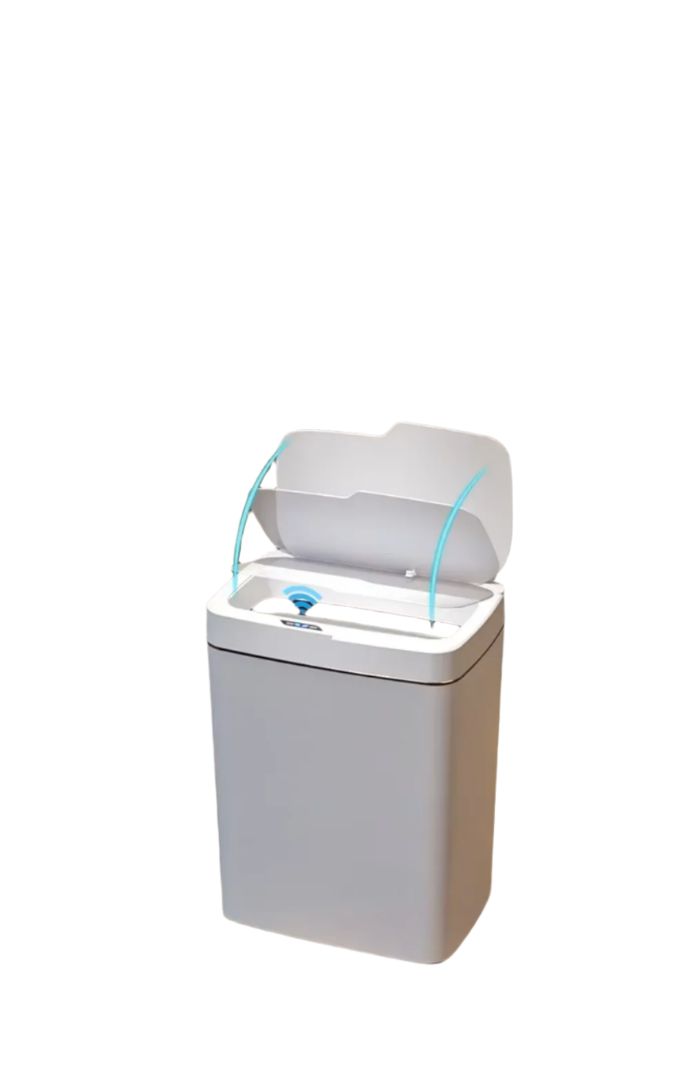 15L Smart Sensor Trash Can – Automatic Bagging, Battery-Powered (White)-0