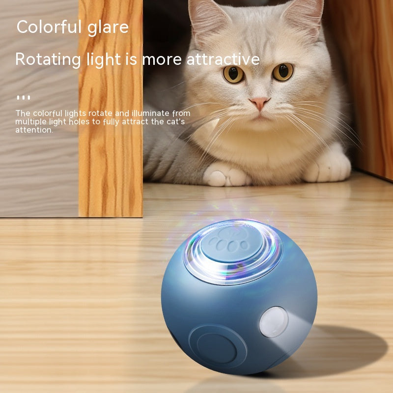 Smart Cat Pet Ball Automatic Rotating Luminous Interactive Toy-0