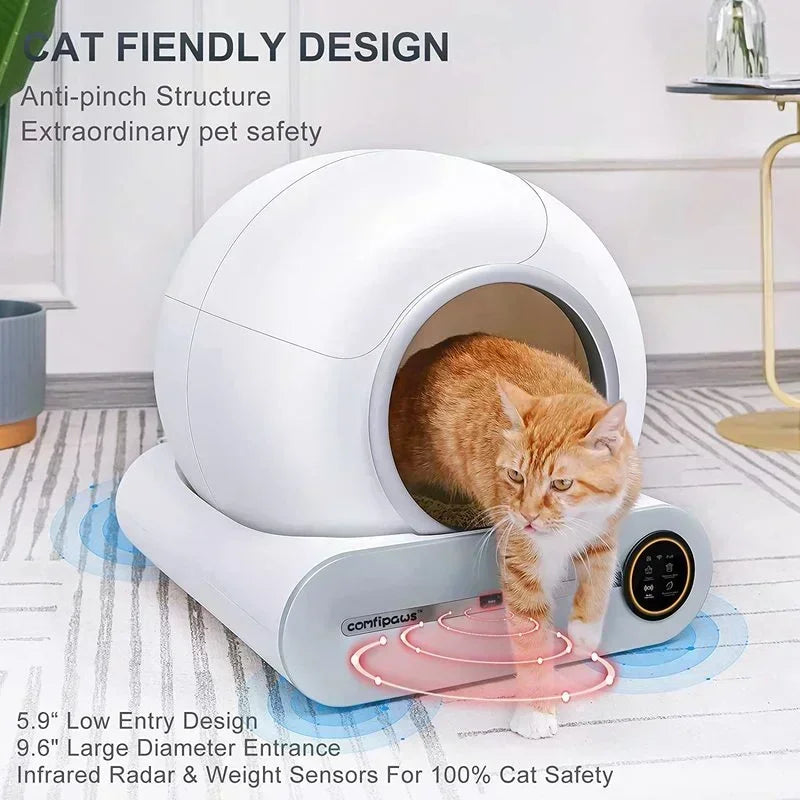 Tonepie 65L Automatic Smart Litter Box for Cats with App Control-4