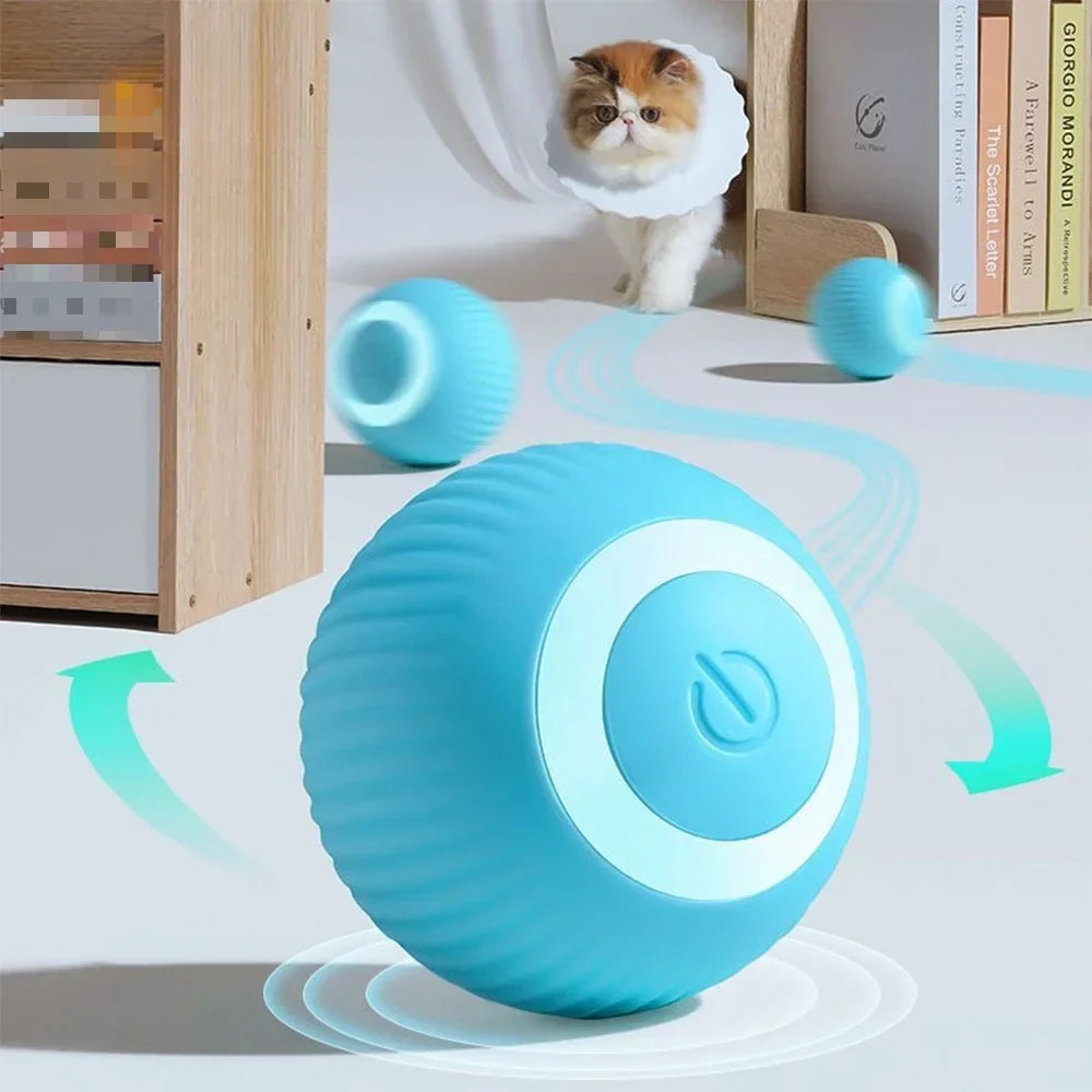 Smart Rolling Cat Dog Interactive Ball Toy for Pets Playtime-0