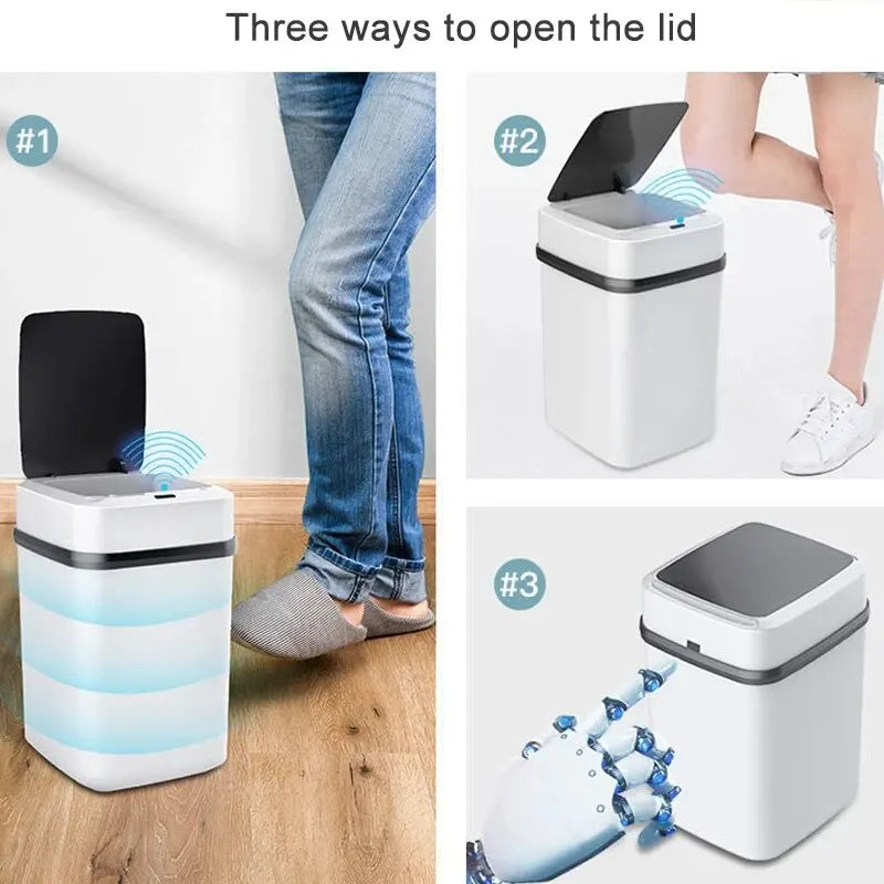 Smart Touch Kitchen Trash Bin 13L Eco-Friendly Sensor Trash Can-2