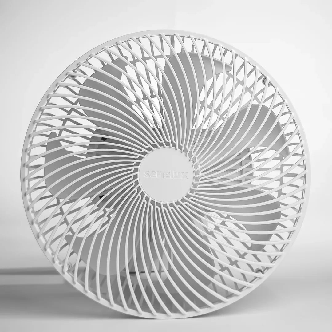 Refurbished Senelux 10" Wall Mounted Fan with 4 Speed Settings and Oscillation-1