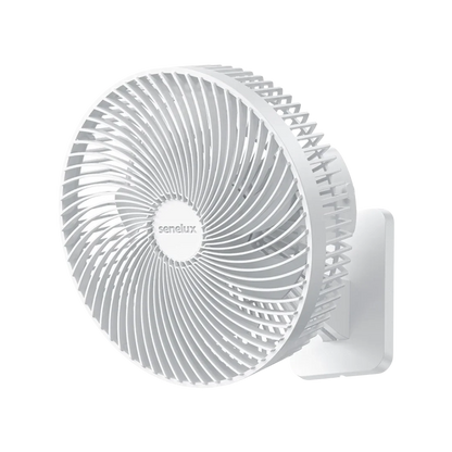 Refurbished Senelux 10" Wall Mounted Fan with 4 Speed Settings and Oscillation-0