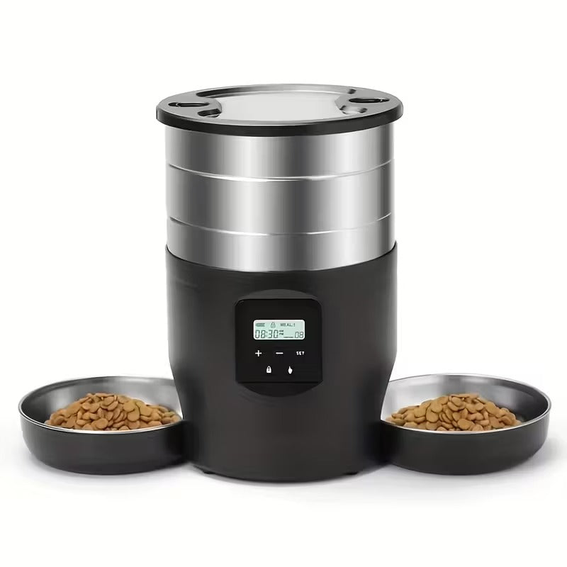4.5L Stainless Steel Smart Automatic Pet Feeder-0