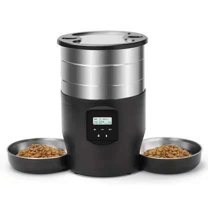4.5L Stainless Steel Smart Automatic Pet Feeder-0