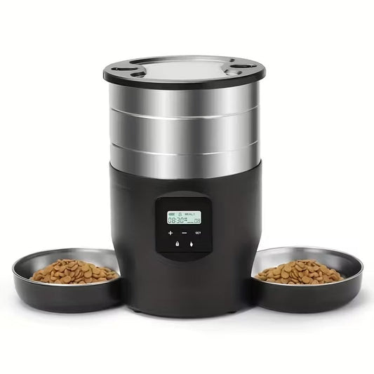 4.5L Stainless Steel Smart Automatic Pet Feeder-0