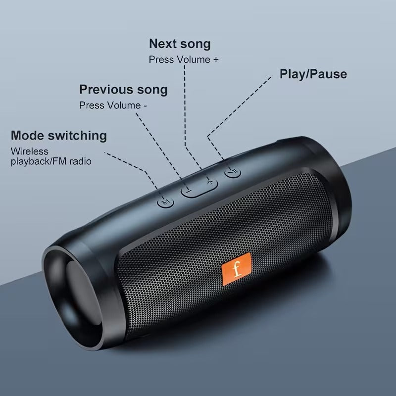 Wireless Speaker Dual Subwoofer Portable Bluetooth for Home Car-1