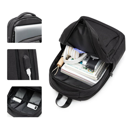 Smart Business Multifunctional Backpack with USB Charging Port for Men-3
